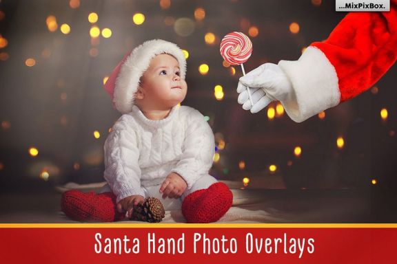 Santa Hand - PNG overlays