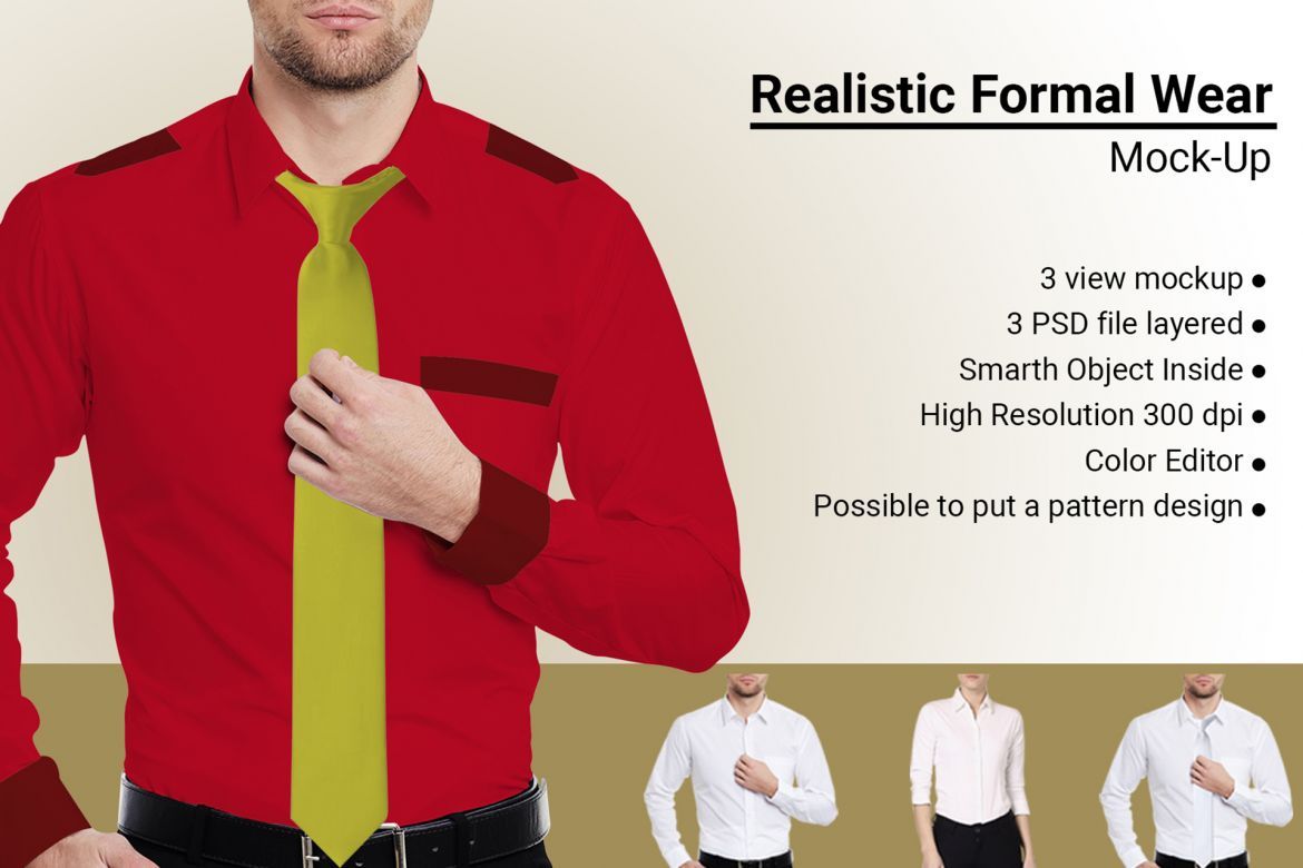 Formal Wear or Shirt Mock-up - view 3
