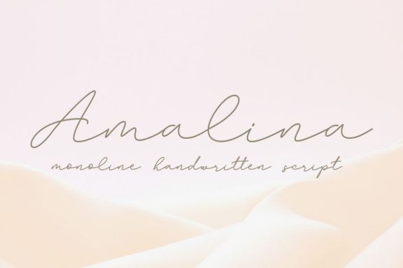 Amalina Monoline Font