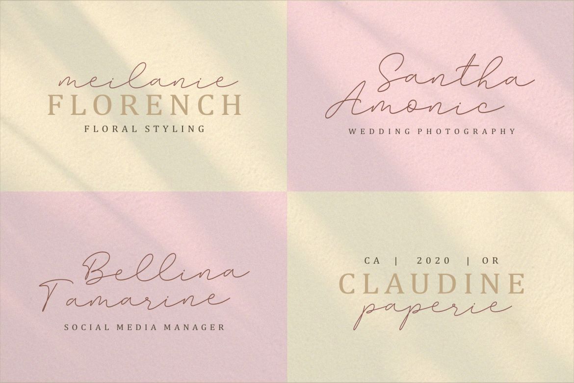 Amalina Monoline Font - view 4