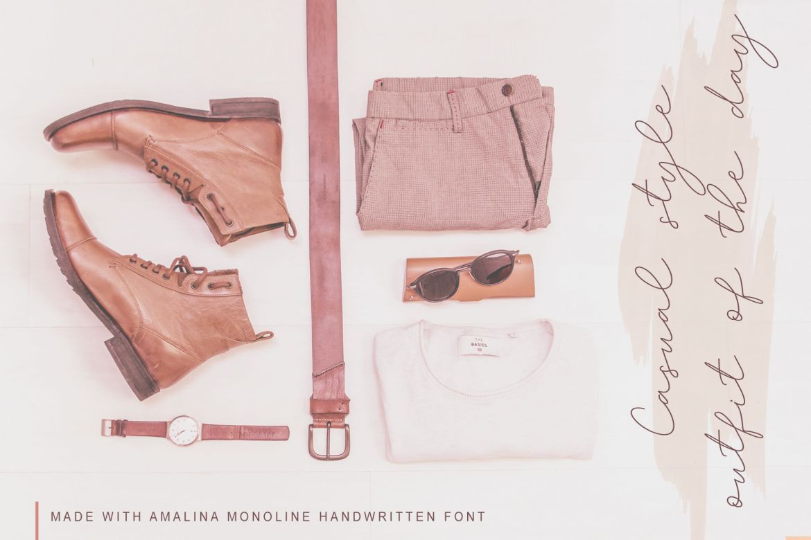 Amalina Monoline Font - view 8