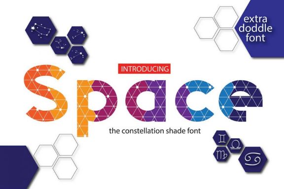 Space Color Font - view 1