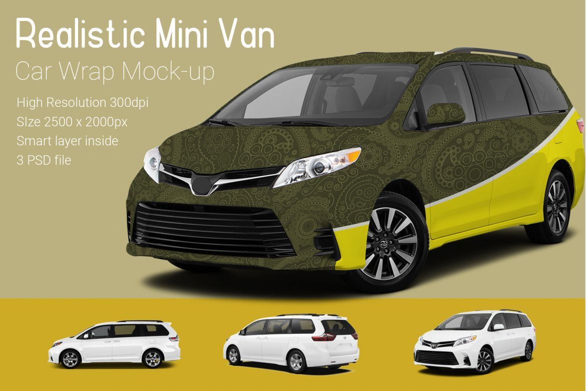 Mini Van Car Mock-Up alternate