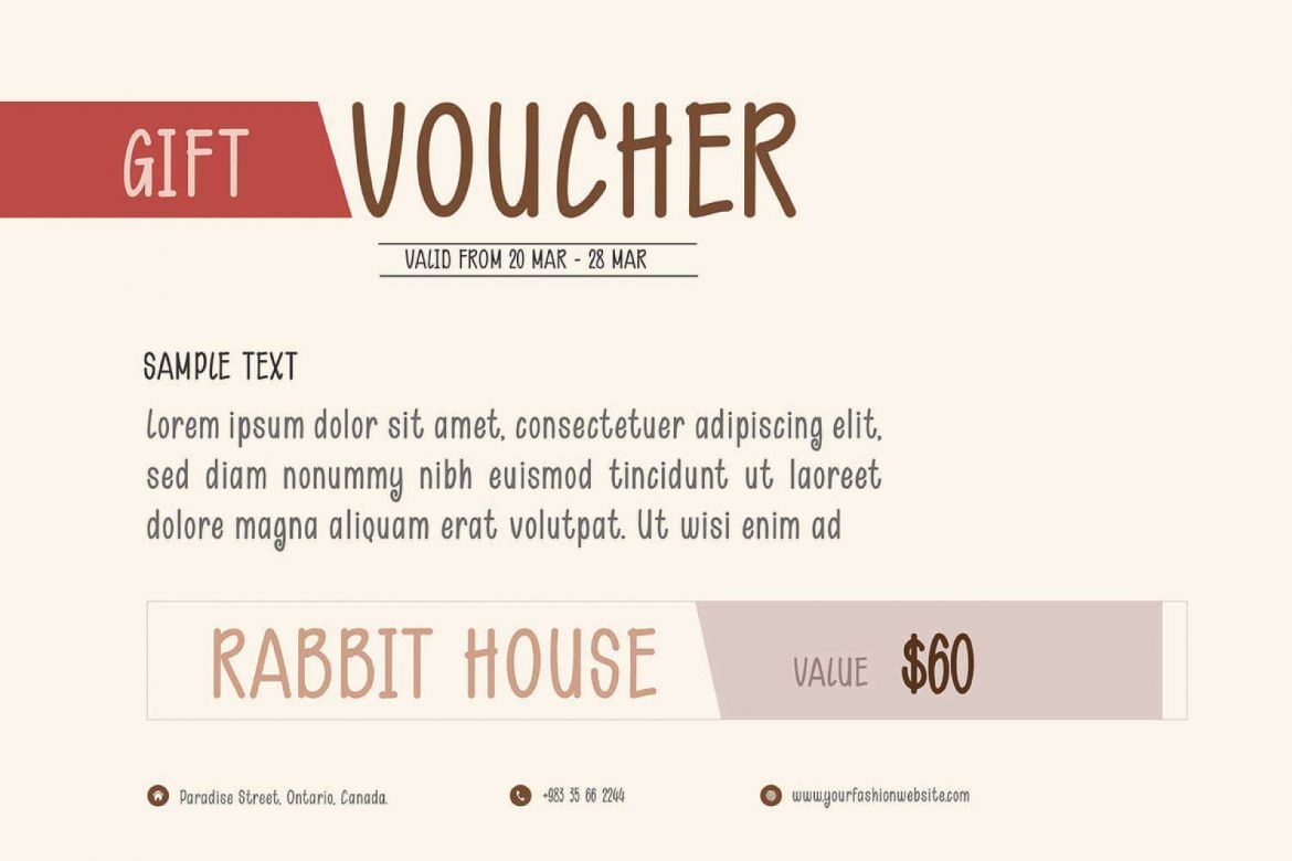 Rabbit House Font Family alternate