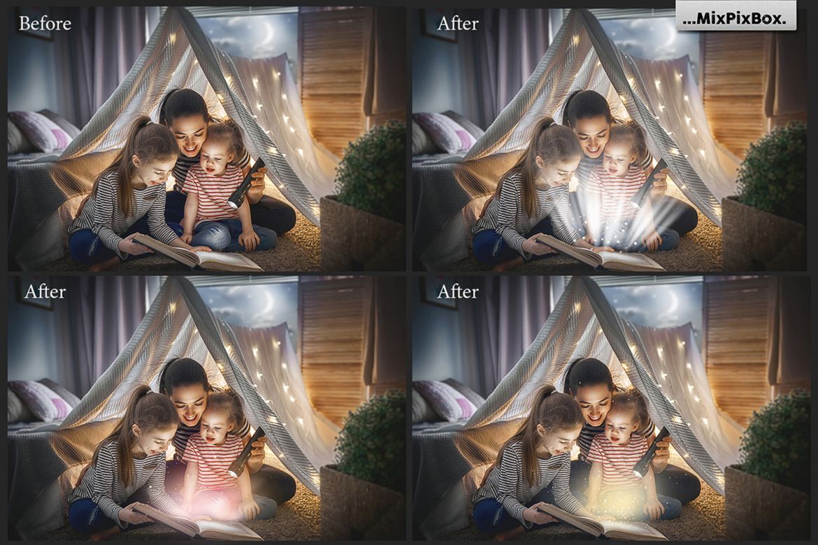 Magic Book Light Photo Overlays - view 4