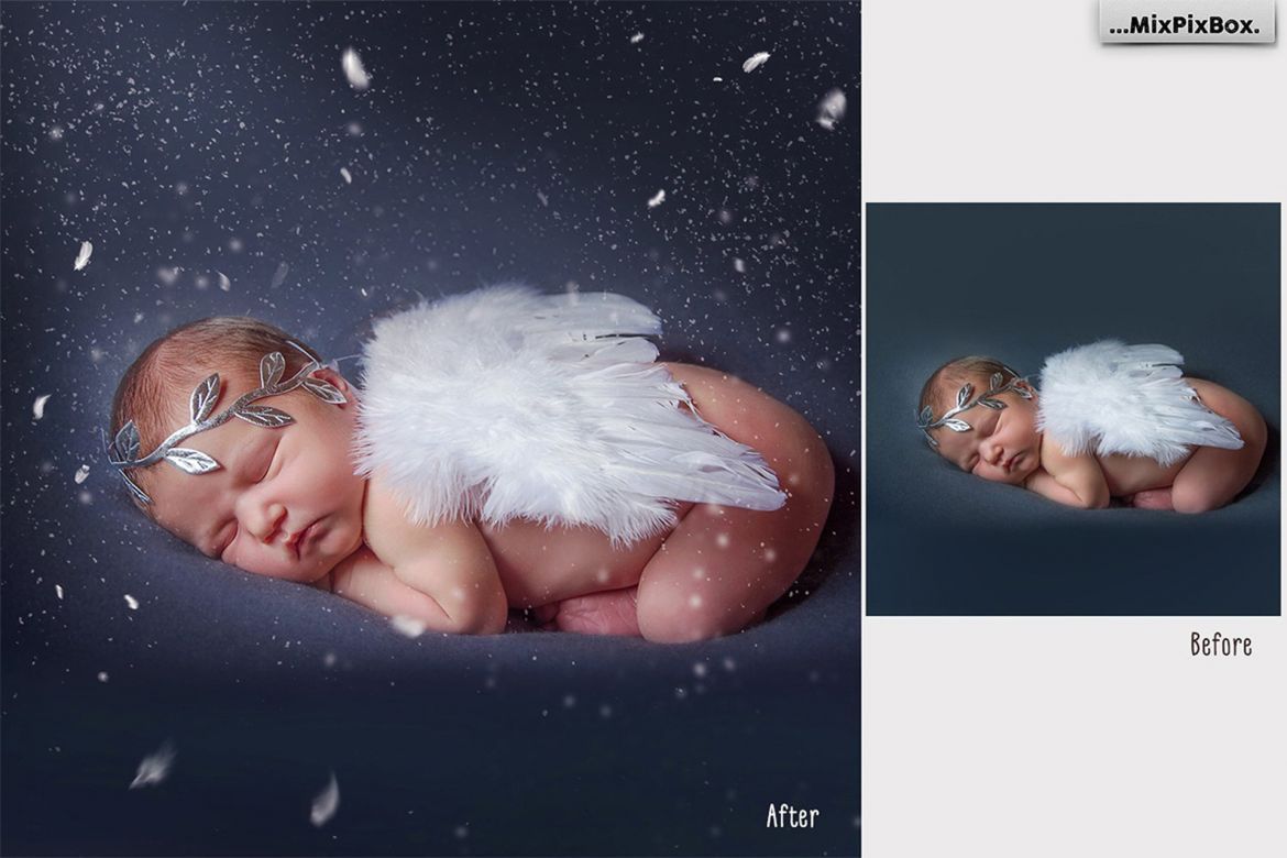 White Feathers Overlays - view 2