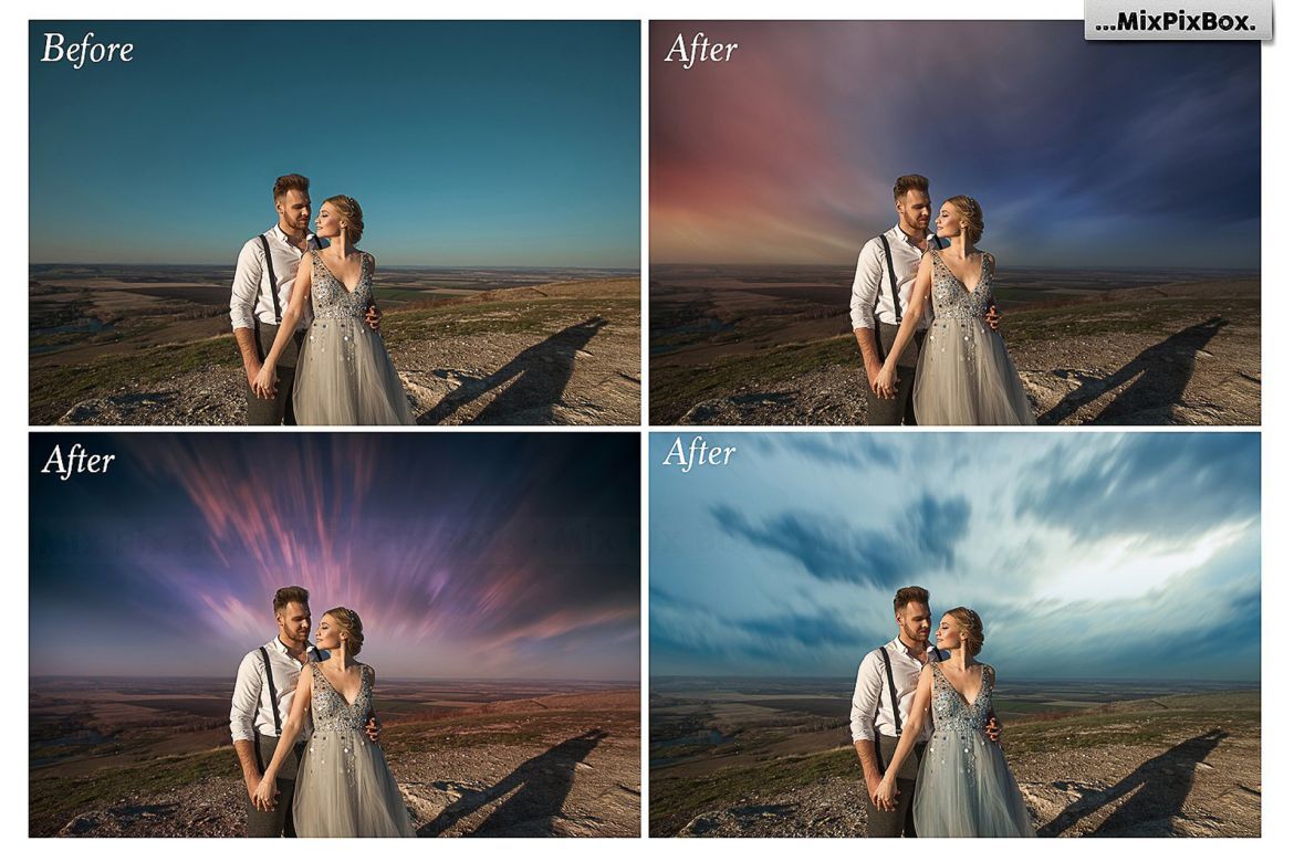 Long Exposure Sky Overlays alternate