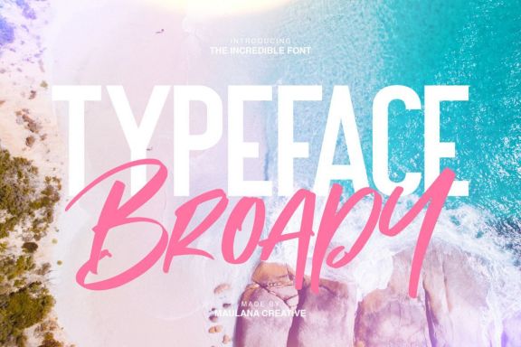 Broady Brush & Sans Font Duo