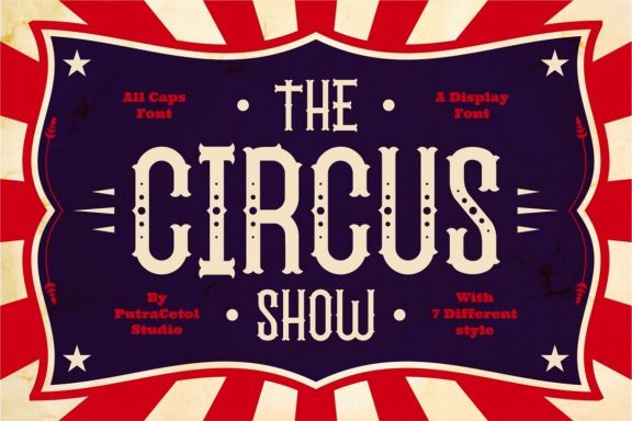 The Circus Show Font Family