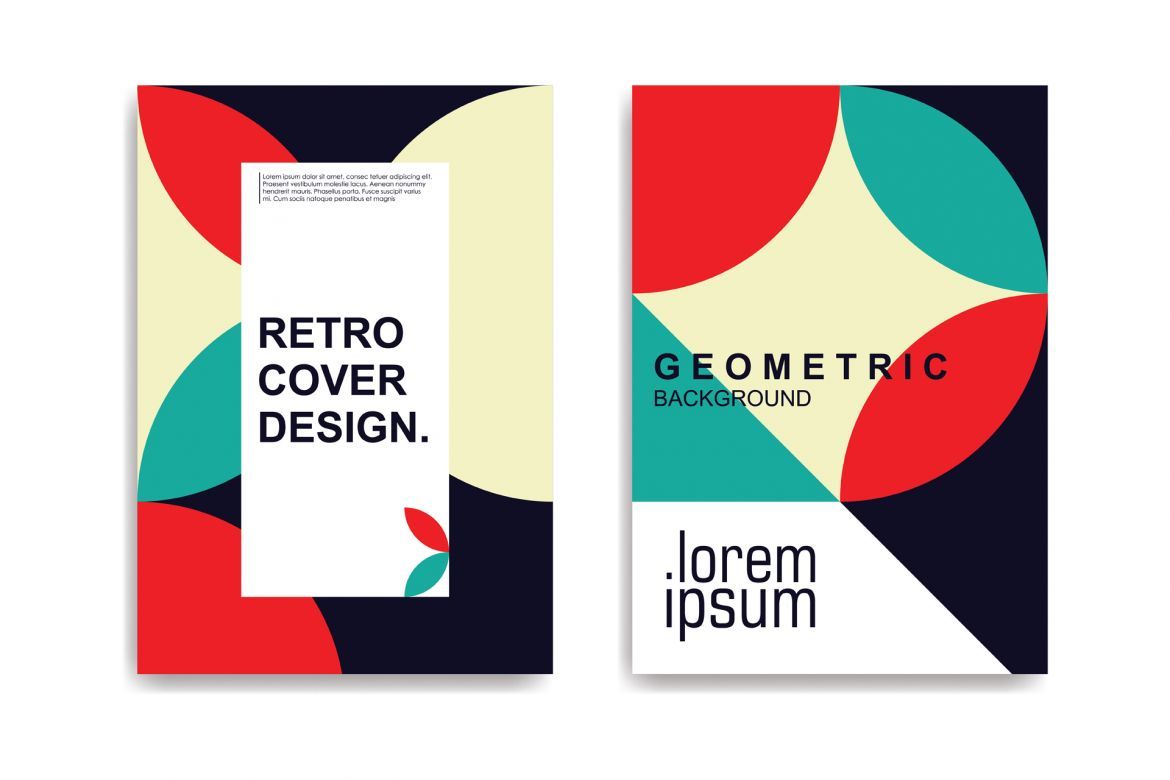 Retro Geometric Background alt