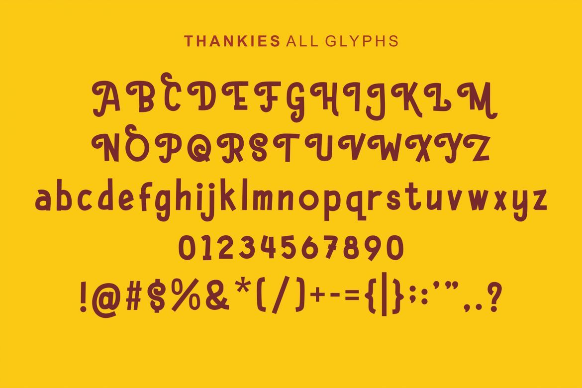 Hello Thankies Font - view 5