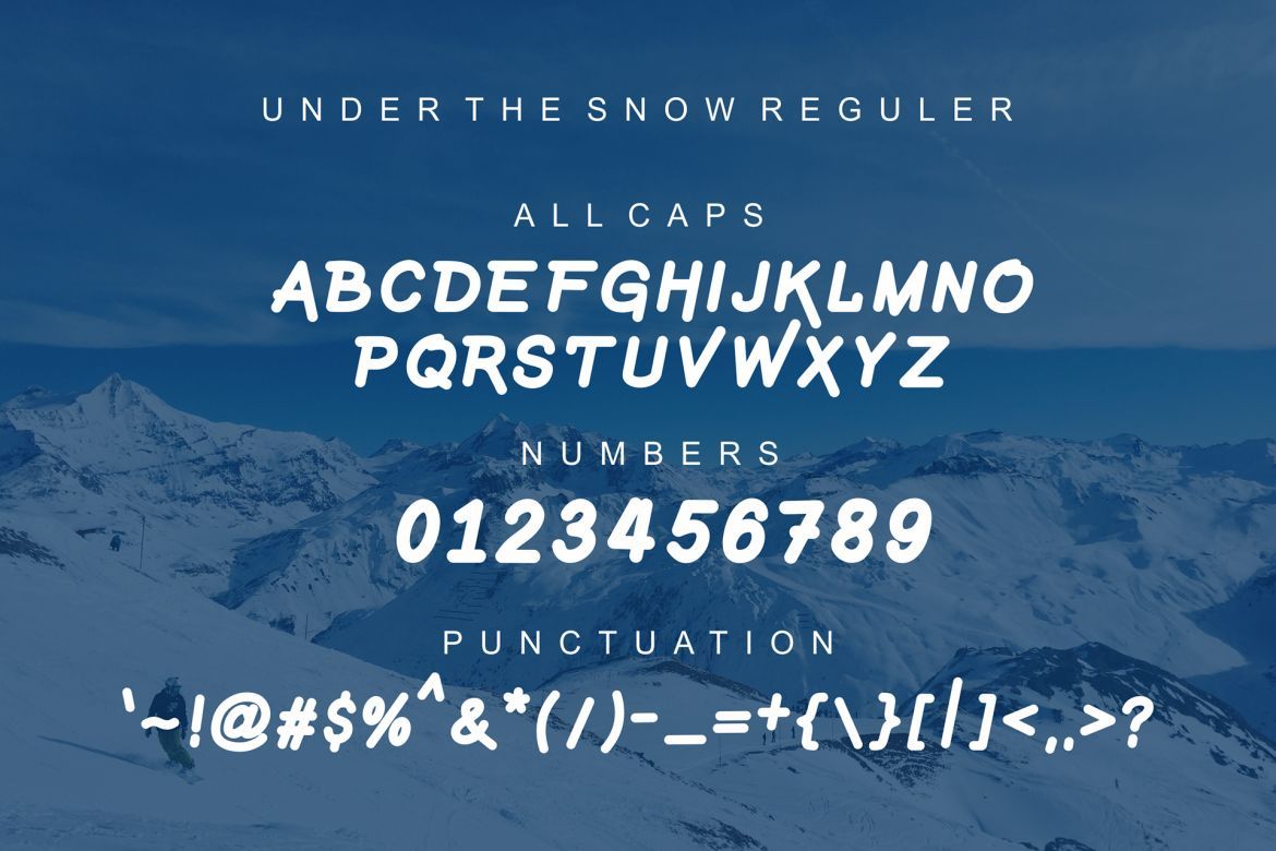 Under The Snow Display Font - view 6