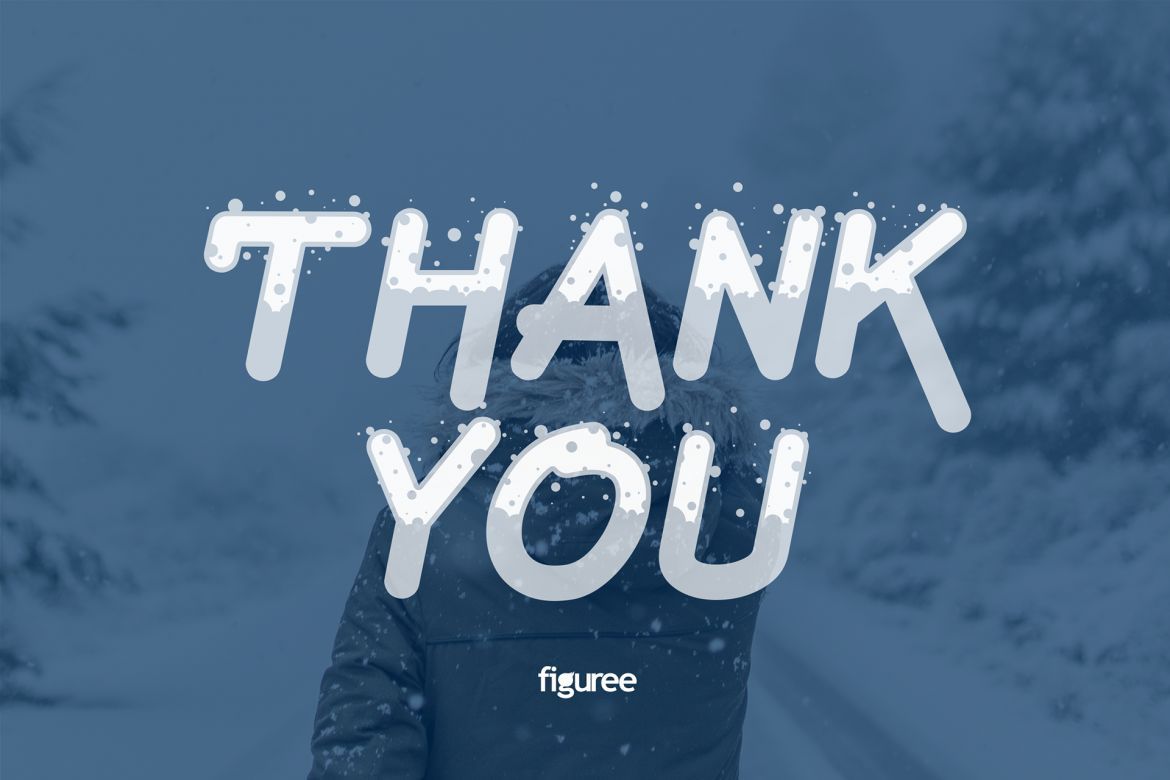 Under The Snow Display Font - view 9