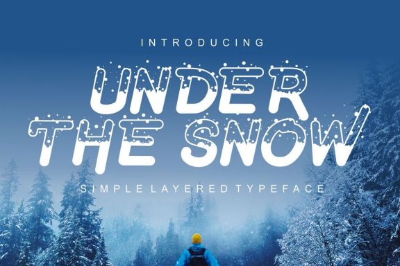 Under The Snow Display Font