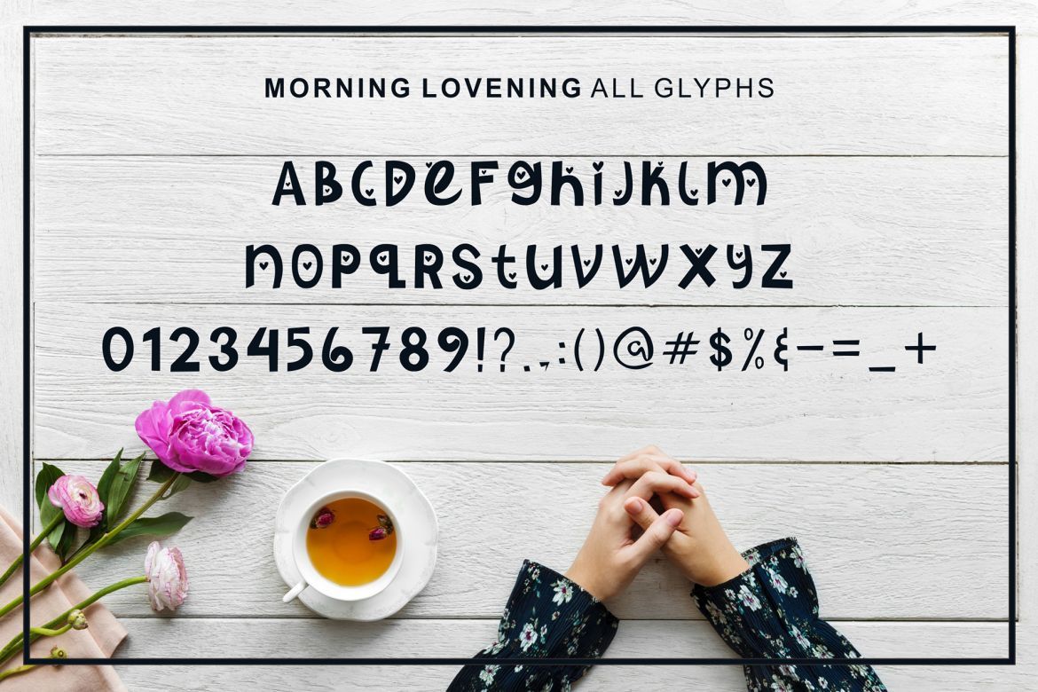 Morning Lovening Font alternate