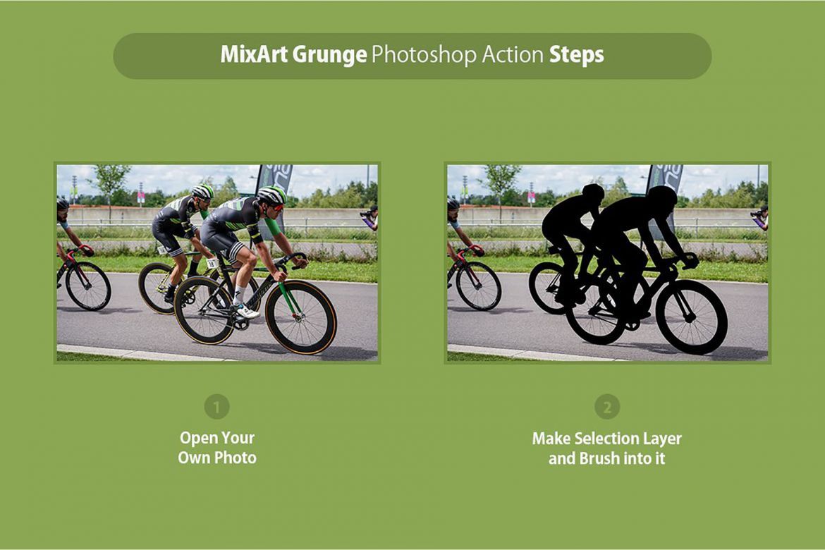 Mixart Grunge Photoshop Action alternate