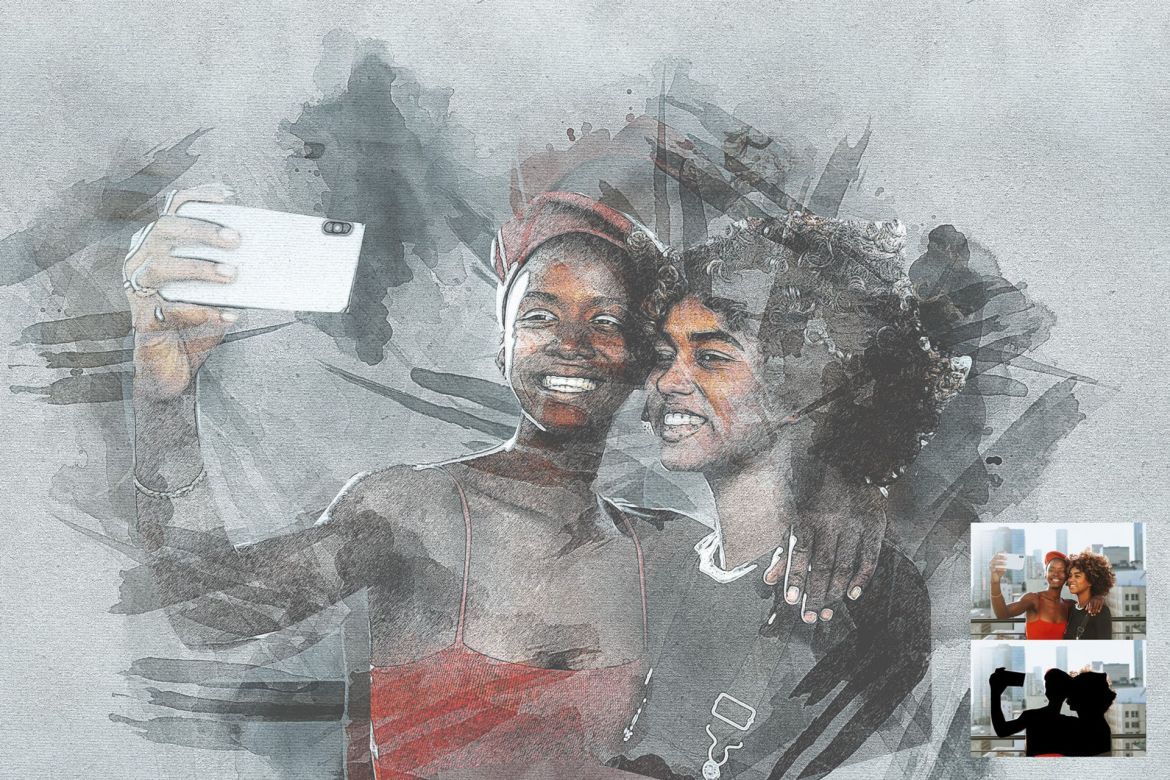 Splatter Photoshop Action alternate