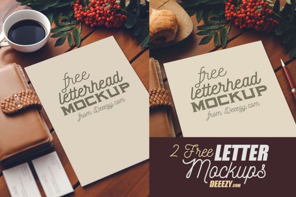 2 FREE Letterhead Mockups