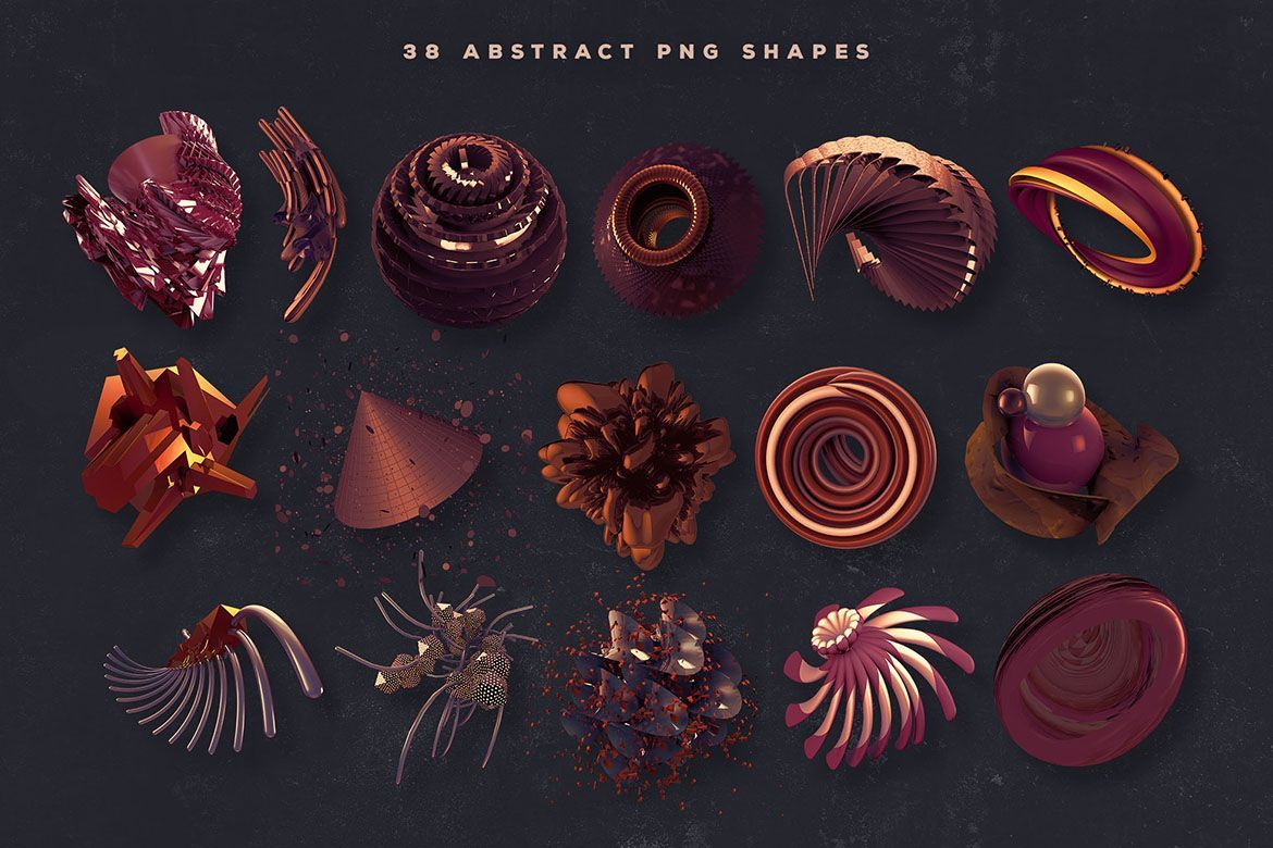 Free 3D Abstract Shapes 16 - view 6