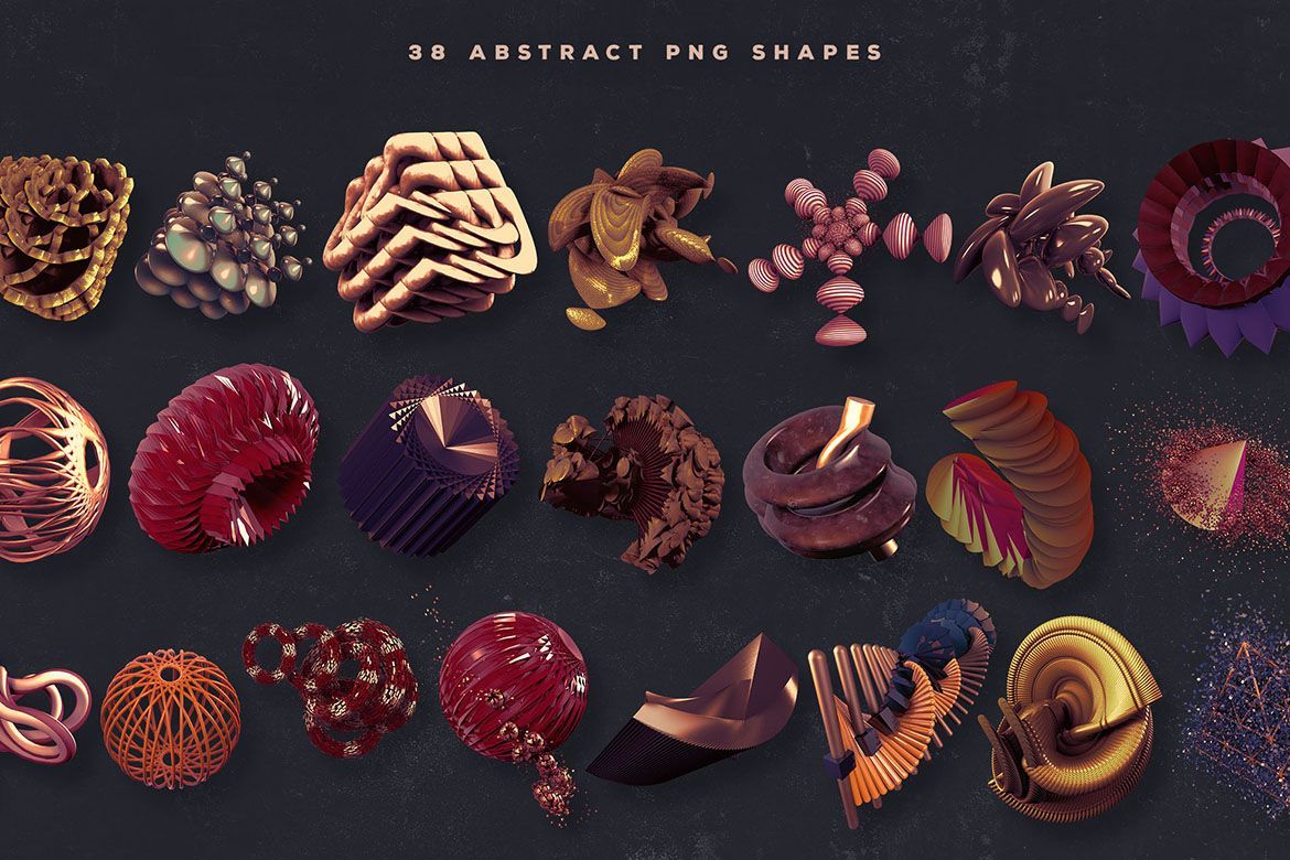 Free 3D Abstract Shapes 16 - view 7