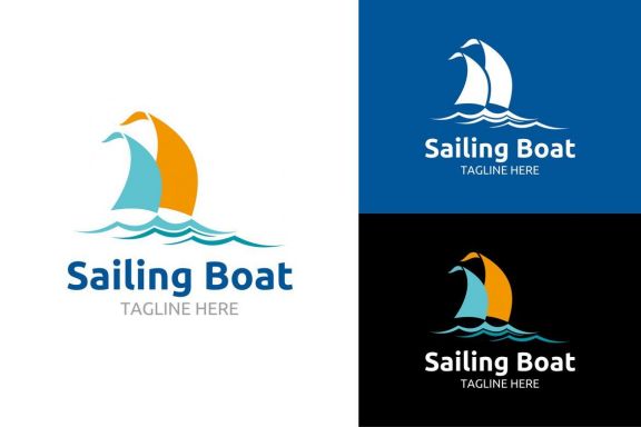 Sailing Boat Logo - view 1