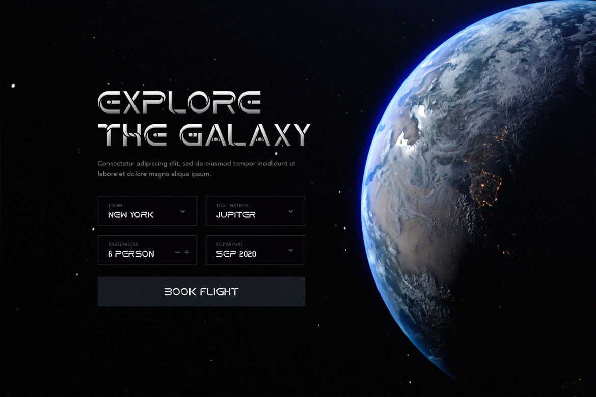 Techno Space Futuristic Font - view 4