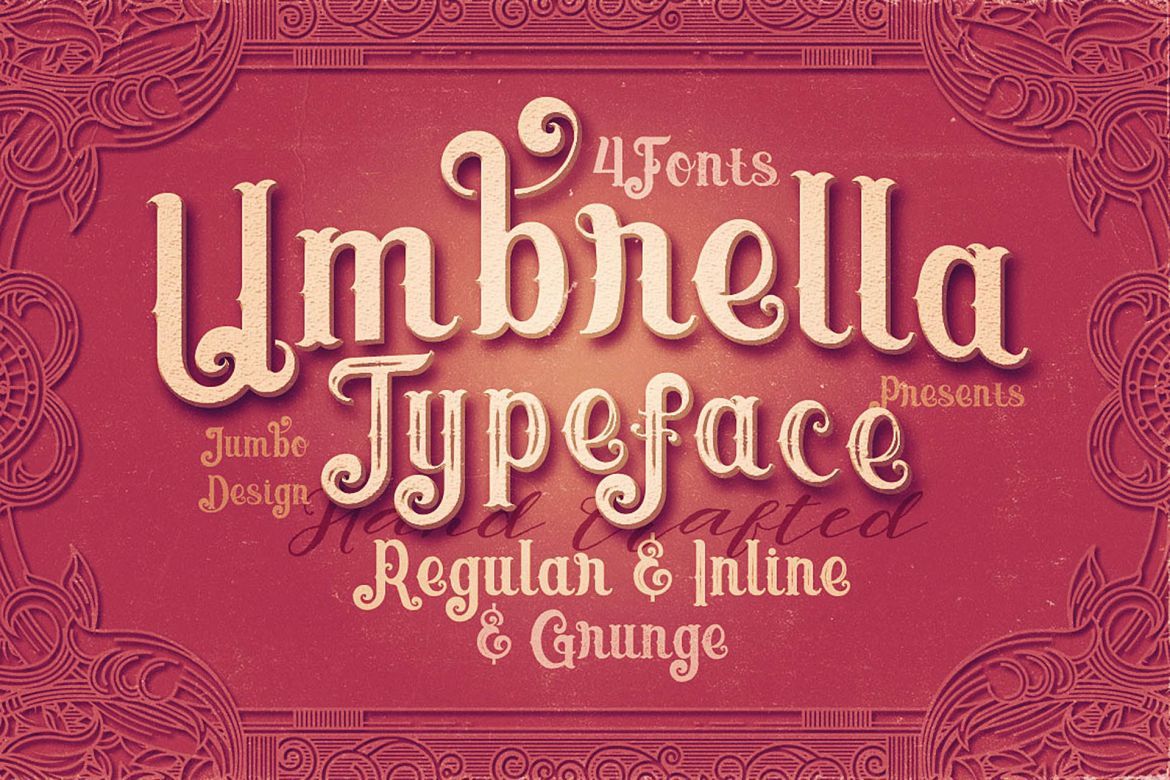 Umbrella - 4 Display Fonts - view 7