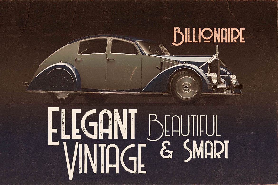 Billionaire - Display Font - view 3