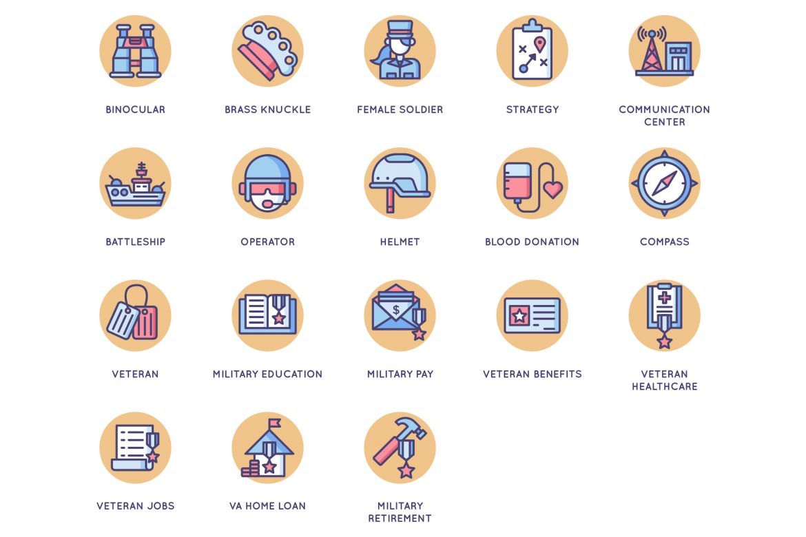 78 Military Icons | Butterscotch - view 5