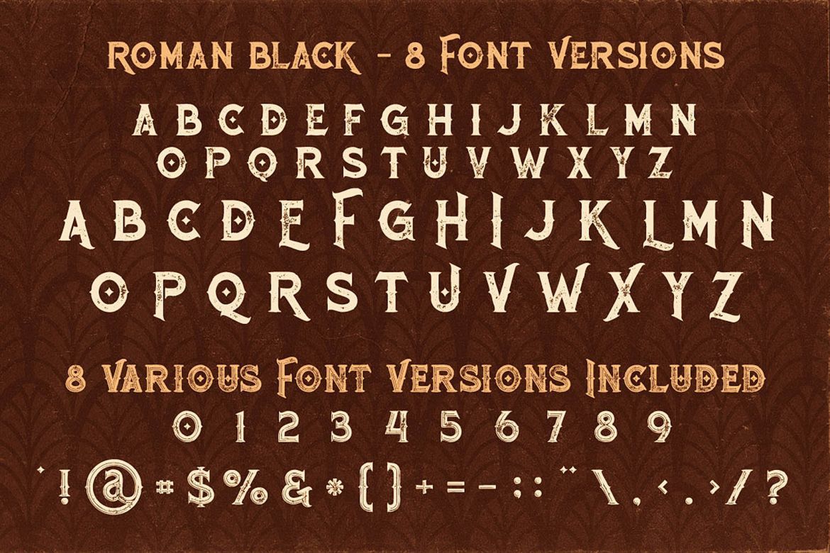 Roman Black - 8 Display Fonts - view 4
