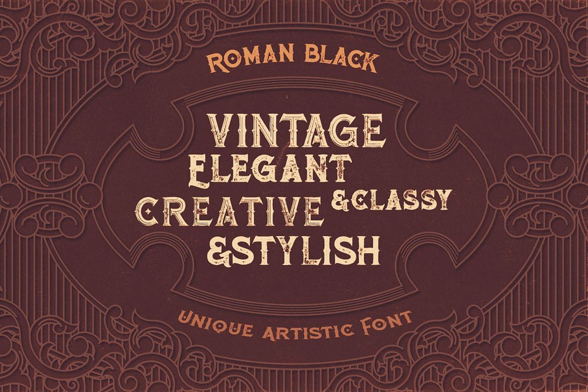 Roman Black - 8 Display Fonts - view 6