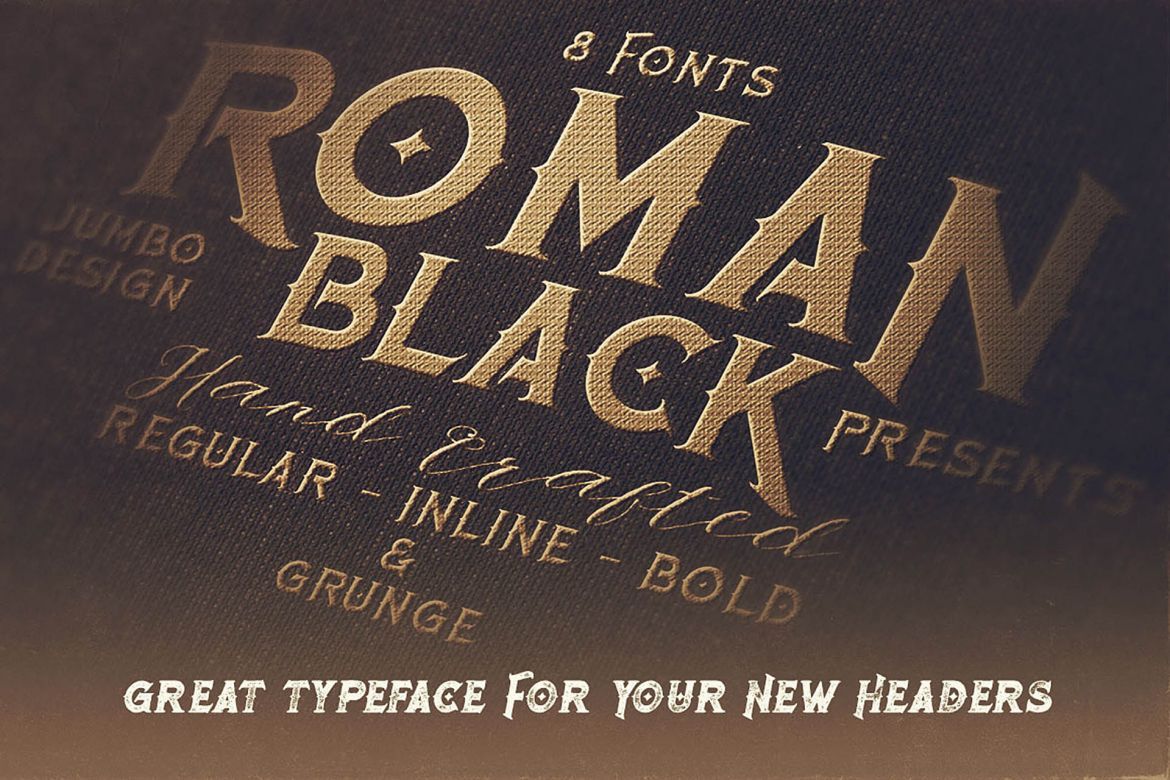 Roman Black - 8 Display Fonts - view 8