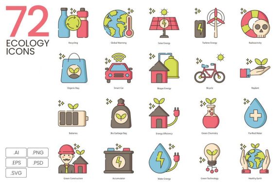 72 Green Environment & Ecology Icons | Hazel