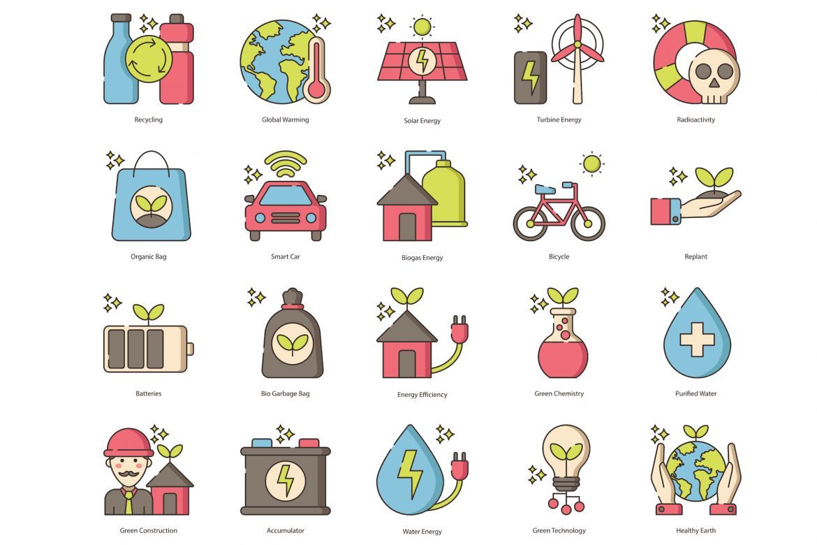 72 Green Environment & Ecology Icons | Hazel alternate