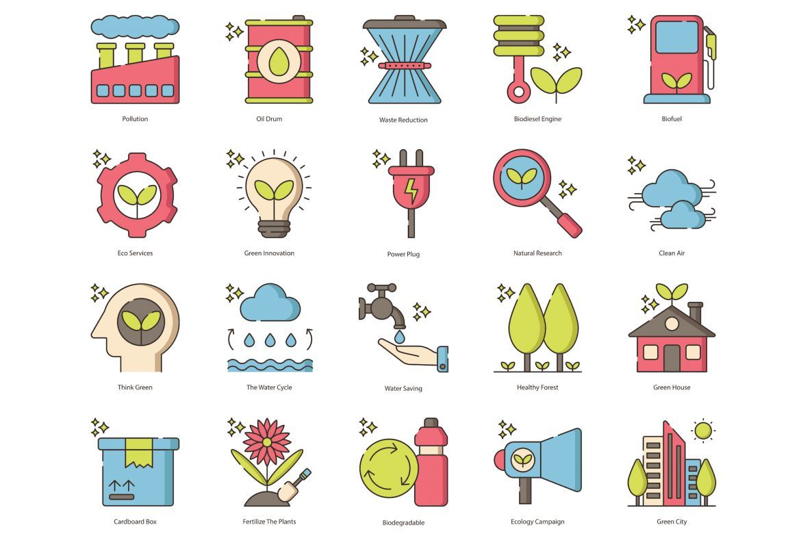 72 Green Environment & Ecology Icons | Hazel - view 3