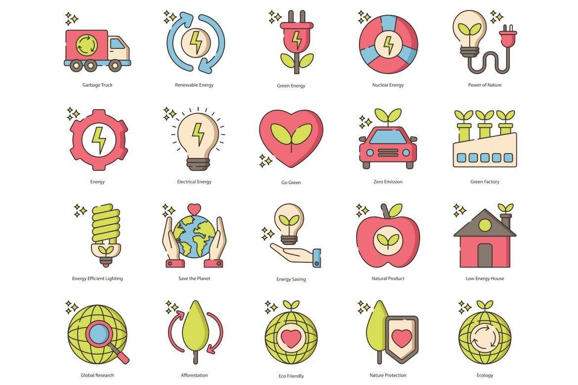 72 Green Environment & Ecology Icons | Hazel - view 4
