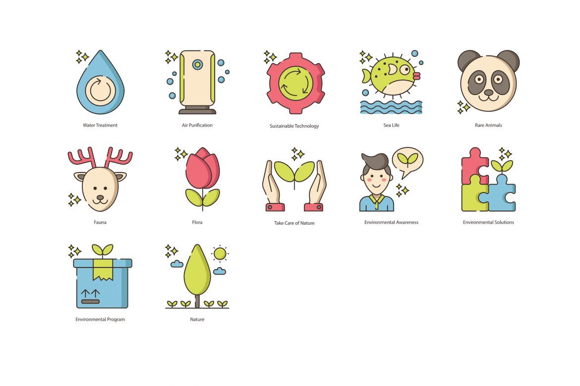 72 Green Environment & Ecology Icons | Hazel - view 5