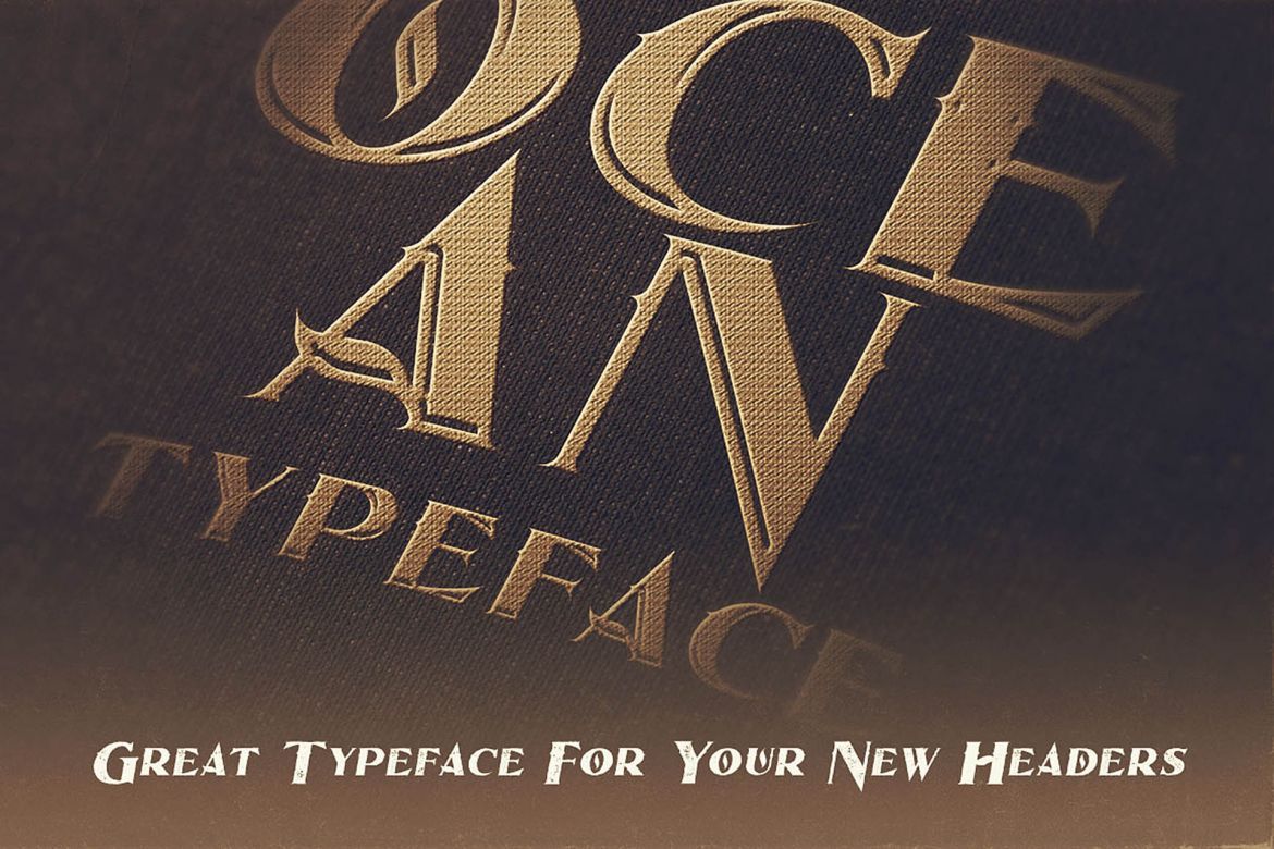 Ocean - Display Font - view 6