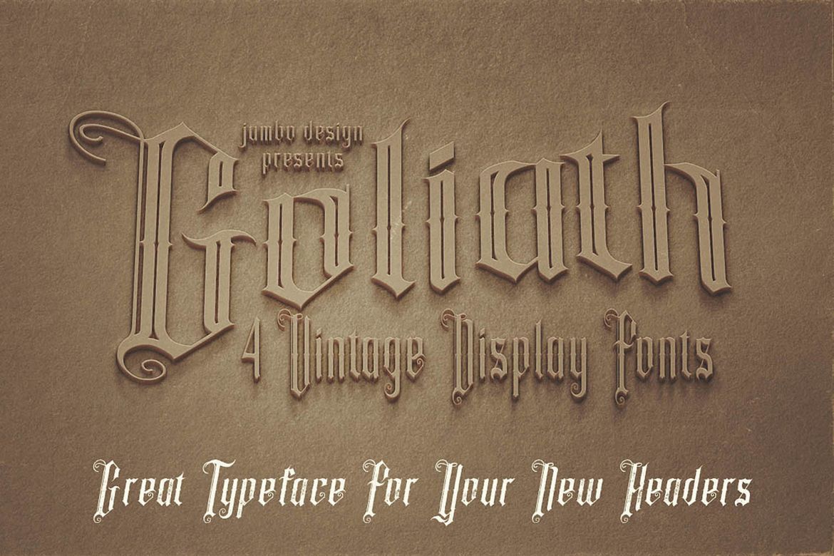 Goliath - Display Font - view 5