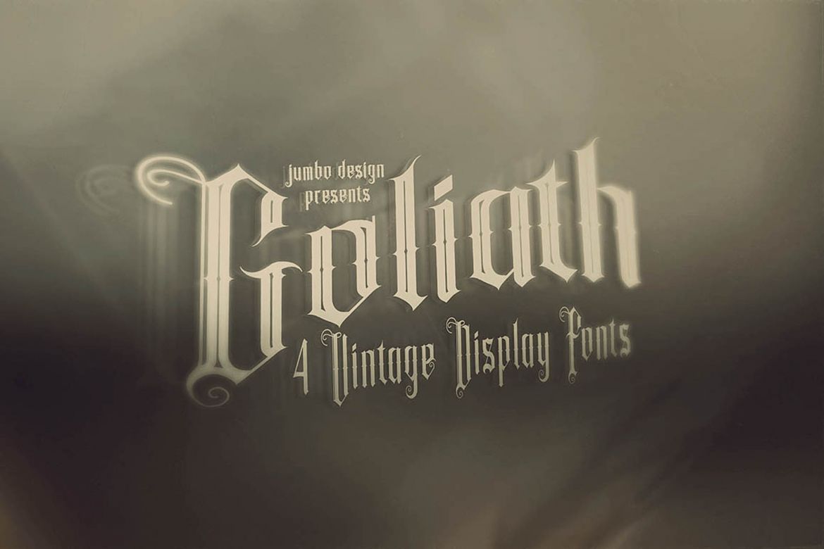 Goliath - Display Font alternate