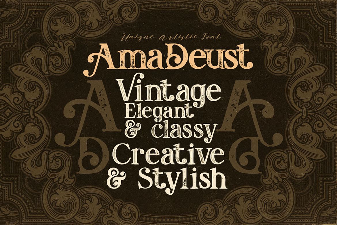 AmaDeust - Display Font - view 3