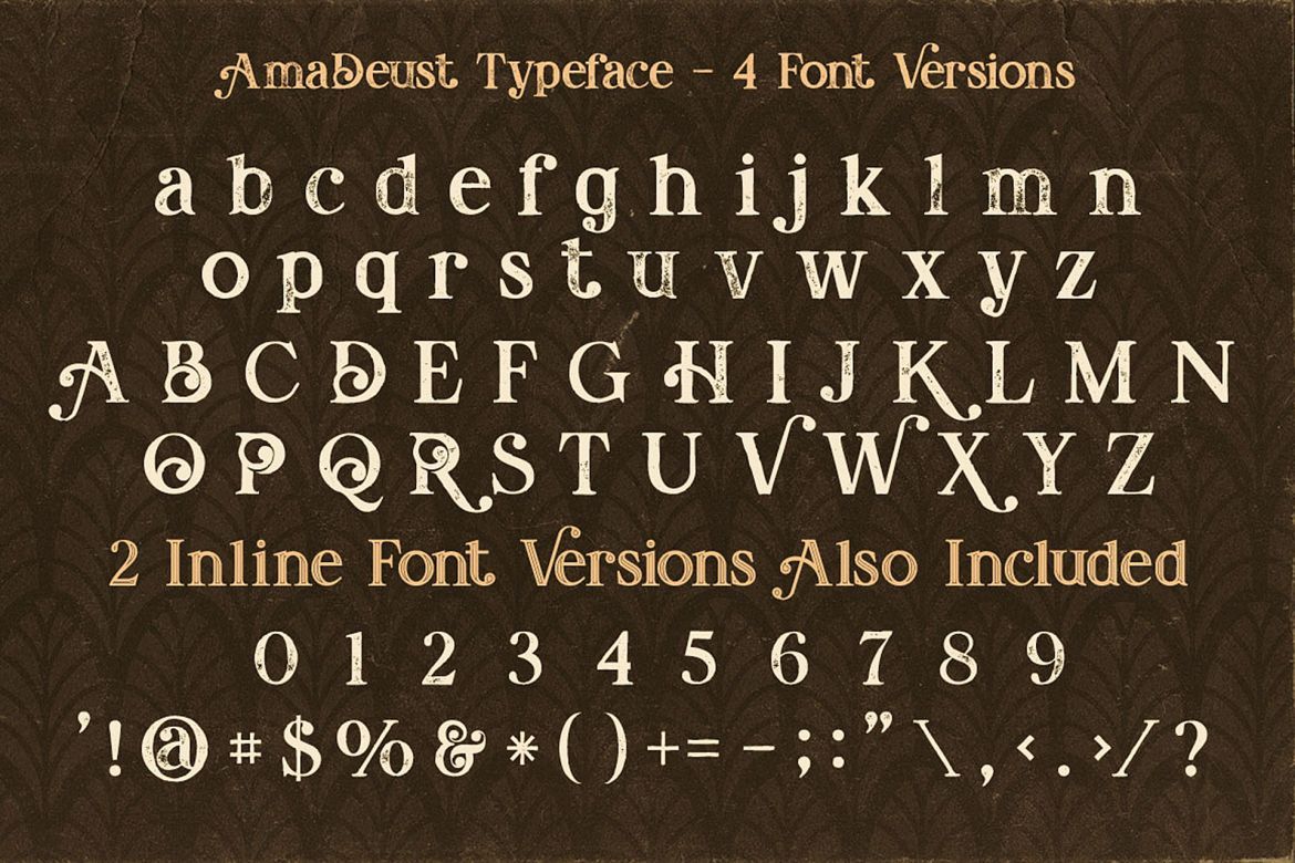 AmaDeust - Display Font - view 4
