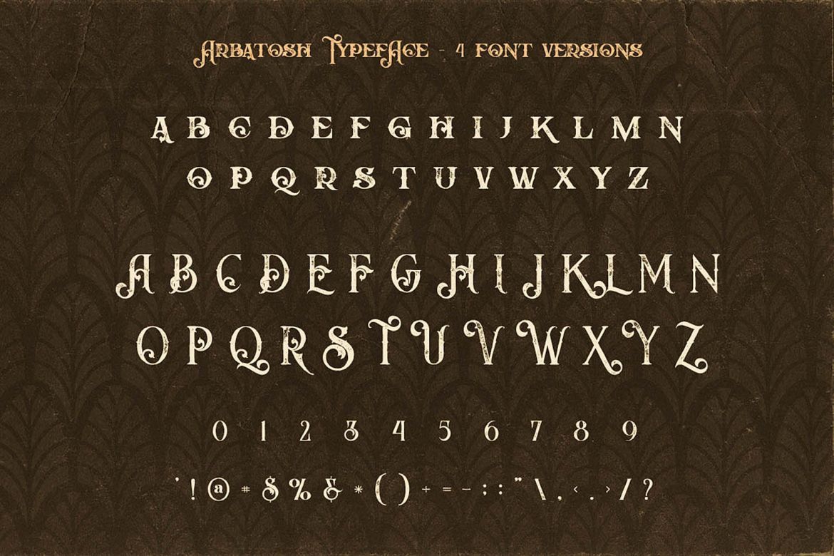 Arbatosh - Display Font - view 4