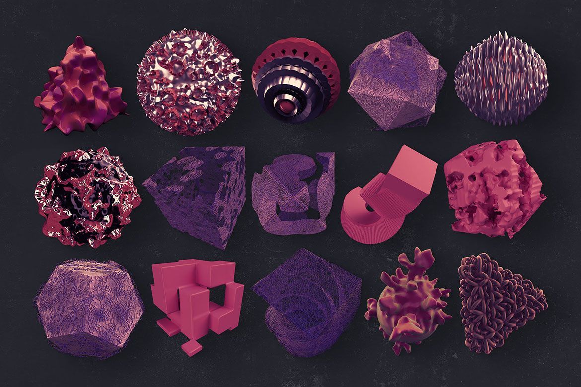 Free 3D Abstract Shapes 17 - view 5