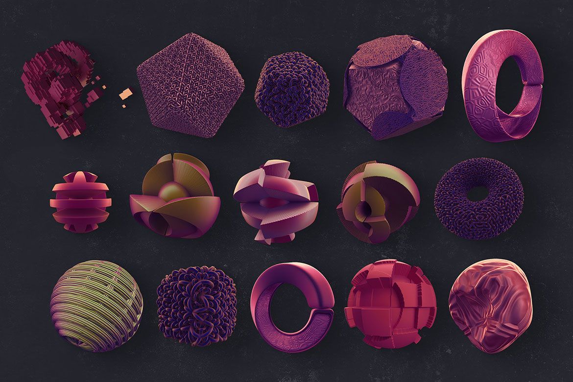 Free 3D Abstract Shapes 17 - view 6