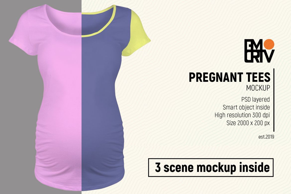 Pregnant Tees Mock-Up alternate