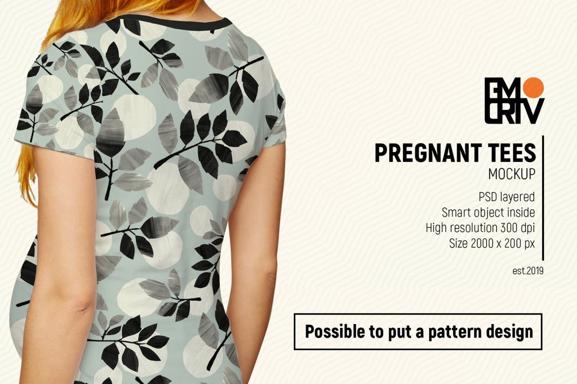 Pregnant Tees Mock-Up - view 7