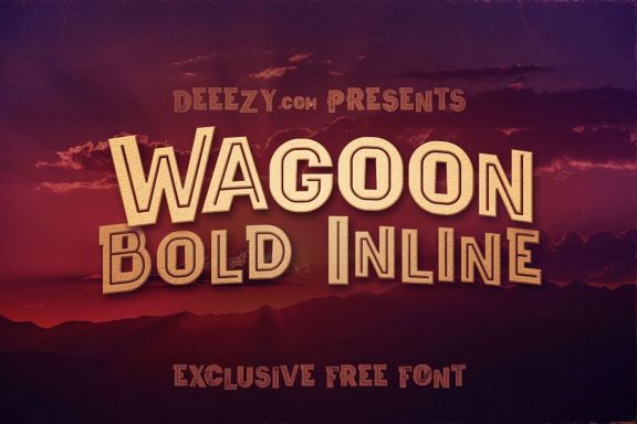 Wagoon Bold Inline - Free Font Deeezy