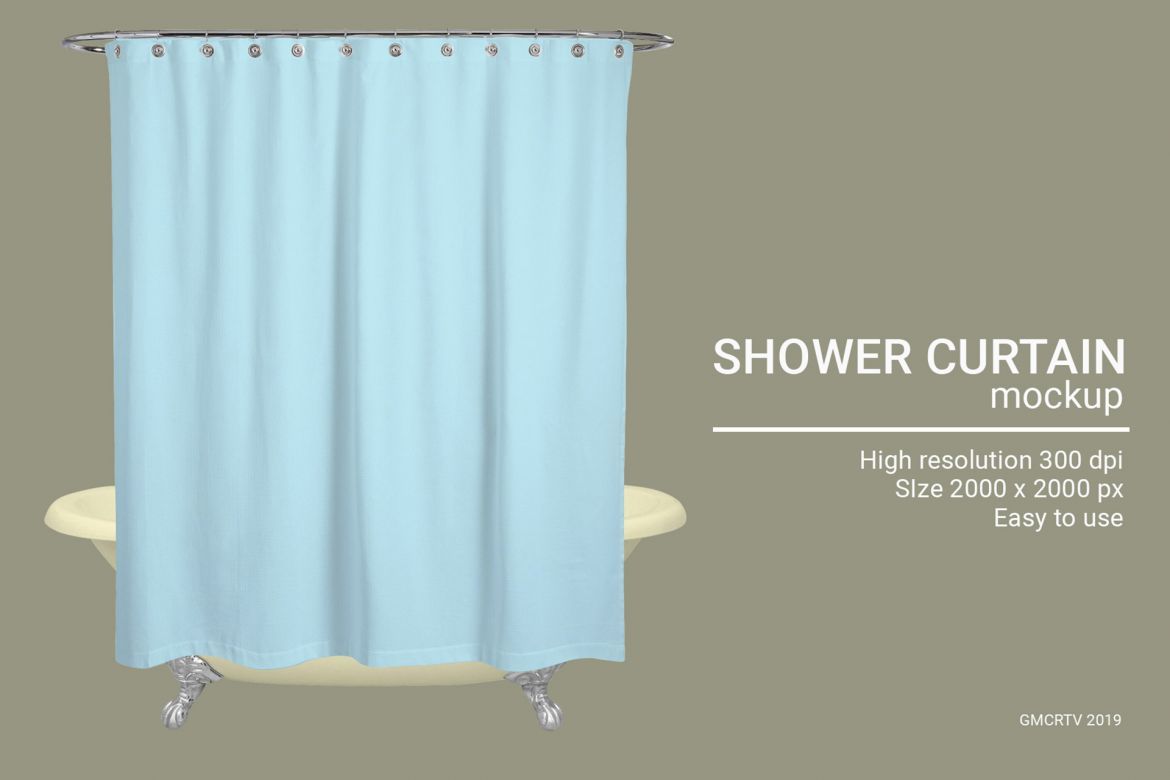 Shower Curtain Mock-Up - view 3