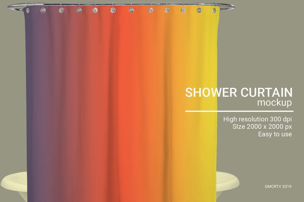 Shower Curtain Mock-Up - view 5